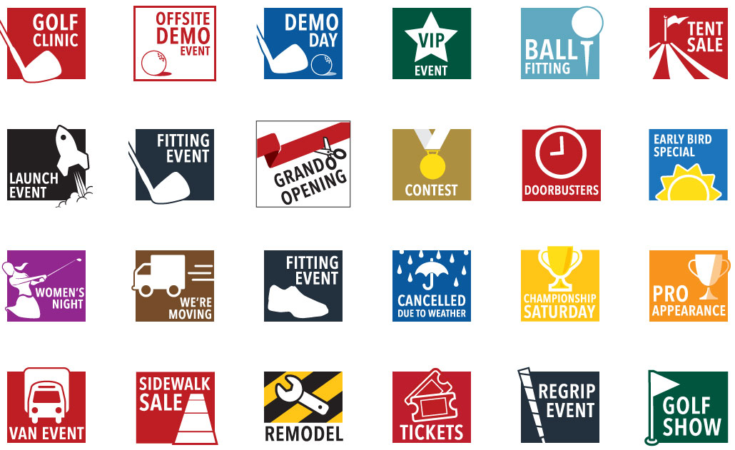 Golfsmith Store Page Icons